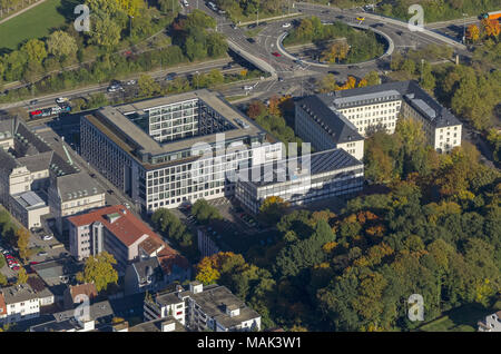 Luftbild, Ministerium für Wirtschaft, Arbeit, Energie und Verkehr, vom Oberlandesgericht Saarbrücken, OLG Saarbrücken, Saarbrücken, Saarland, Deutschland, Stockfoto