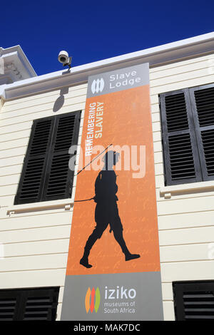 Die iziko Slave Lodge, einer sozialen Geschichte Museum auf der Adderley Street, im Stadtzentrum von Kapstadt, Südafrika Stockfoto