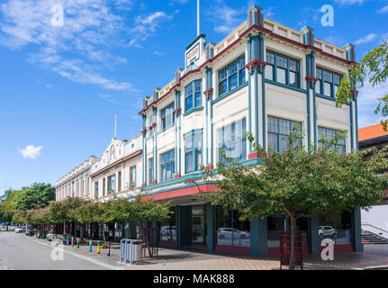 Neuseeland Palmerston North Zentrum Coleman mall Palmerston North City Center im Art déco-Stil Gebäude Neuseeland North Island. Stockfoto