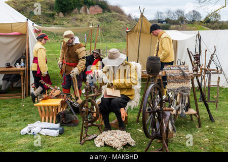 Sealed Knot Re-enactment der Belagerung von Basing-Haus, Englischer Bürgerkrieg Stockfoto