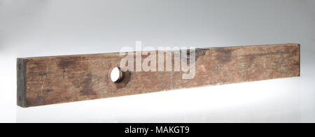 Holz und Messing Tischler" Titel: Holz und Messing Schreiner Niveau. nach 1878. Stockfoto