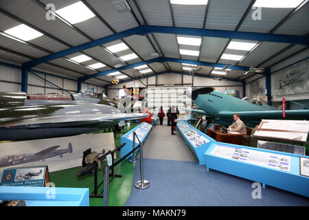 Allgemeine Ansichten des Tangmere Luftfahrtmuseum in Tangmere, Chichester, West Sussex, UK. Stockfoto