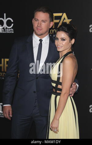 *** Foto *** Channing Tatum und Jenna Dewan Tatum Split nach fast 9 Jahren Ehe BEVERLY HILLS, Ca: 1. NOVEMBER: Channing Tatum und Jenna Dewan Tatum am 19. jährlichen Hollywood Film Awards im Beverly Hilton Hotel am 1. November 2015 in Beverly Hills, Kalifornien. Quelle: MPI 27/MediaPunch Stockfoto