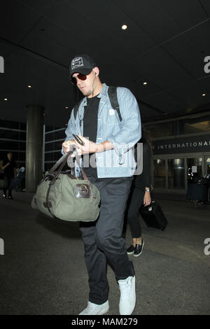 LOS ANGELES, Ca - 24. Juni: Channing Tatum ist gesehen am Los Angeles International Airport (LAX) am 24. Juni 2016 in Los Angeles, Kalifornien: Channing Tatum Stockfoto