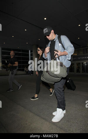 LOS ANGELES, Ca - 24. Juni: Channing Tatum ist gesehen am Los Angeles International Airport (LAX) am 24. Juni 2016 in Los Angeles, Kalifornien: Channing Tatum Stockfoto
