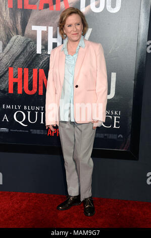 Eve Plumb an der 'ruhig' Premiere auf AMC Lincoln Square am 2. April 2018 in New York City. Stockfoto