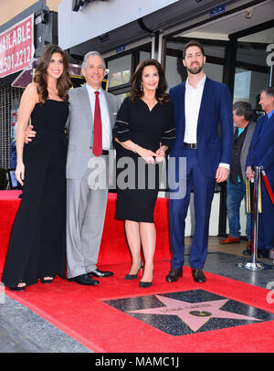 Lynda Carter - Wonder Woman - 008 Robert A. Altman Husb., Jessica Altman, James Altman an der Zeremonie für Lynda Carter, Wonder Woman TV-Serie auf die Teilnahme an Hollywood Walk of Fame in Los Angeles Stockfoto