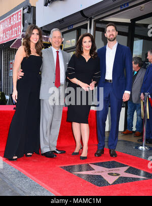 Lynda Carter - Wonder Woman - 009 Robert A. Altman Husb., Jessica Altman, James Altman an der Zeremonie für Lynda Carter, Wonder Woman TV-Serie auf die Teilnahme an Hollywood Walk of Fame in Los Angeles Stockfoto