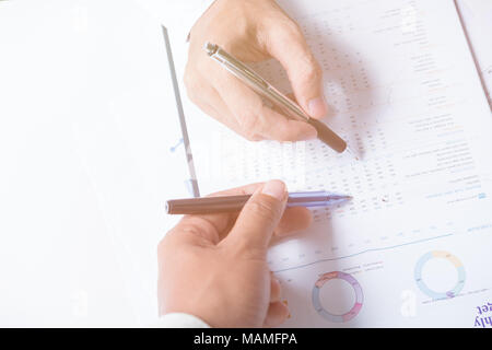 Gute Teamarbeit Treffen im Büro, Teamarbeit Konzept Stockfoto