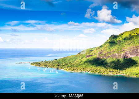 Insel Moorea in Französisch Polynesien. Stockfoto