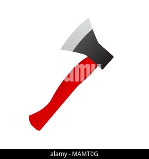 Fotorealistische ax auf einem weißen Hintergrund. Stock Vektor