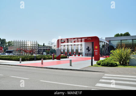 Maranello Italien 25 Juni, 2017 - Eingang zum Museum Ferrari in Maranello. Stockfoto