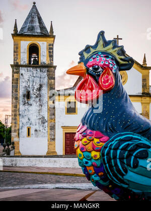 Olinda, Pernambuco, Brasilien bei Sonnenuntergang. Stockfoto