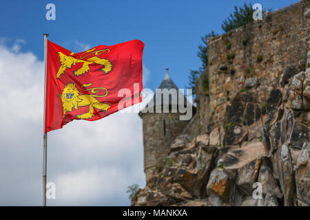 Die Festung Mont Saint Michel in Frankreich Stockfoto