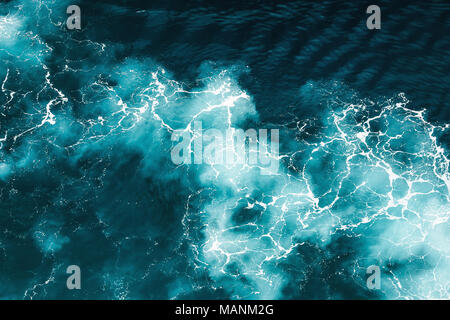 Abstrakte splash türkisfarbene Meer Wasser für Hintergrund Stockfoto