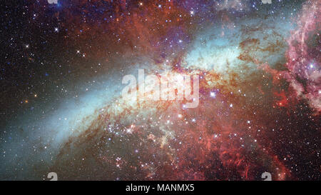 Dunkle Nebel und Sterne im Weltraum. Elemente dieses Bild von der NASA eingerichtet. Stockfoto