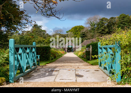 Kylemore Abbey Garten Stockfoto