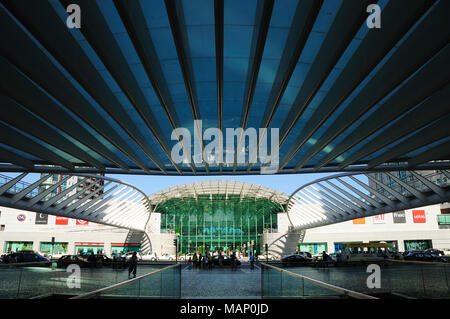 Orient Station, entworfen von dem Architekten Santiago Calatrava. Lissabon, Portugal Stockfoto