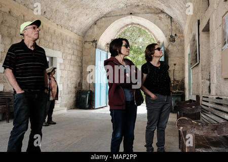 Beit Jamal ist ein katholisches Kloster der Salesianer Mönche in der Nähe von Beit Shemesh, Israel. Die Website ist mit der byzantinischen Stadt Caphargamala identifiziert oder Stockfoto