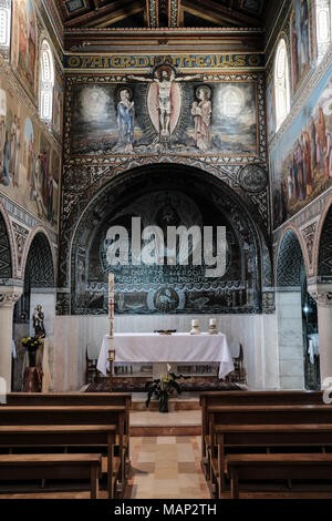 Beit Jamal ist ein katholisches Kloster der Salesianer Mönche in der Nähe von Beit Shemesh, Israel. Die Website ist mit der byzantinischen Stadt Caphargamala identifiziert oder Stockfoto