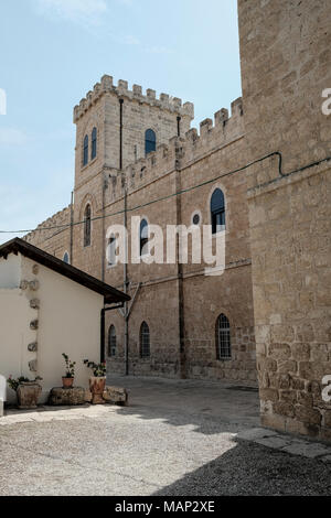 Beit Jamal ist ein katholisches Kloster der Salesianer Mönche in der Nähe von Beit Shemesh, Israel. Die Website ist mit der byzantinischen Stadt Caphargamala identifiziert oder Stockfoto