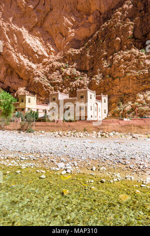 Dades Schlucht ist eine schöne Straße zwischen dem Atlasgebirge in Marokko Stockfoto