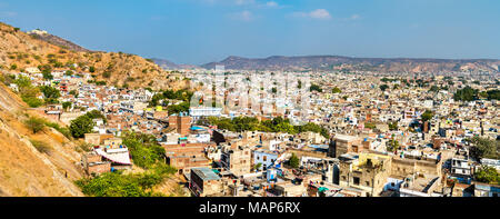 Panorama von Jaipur, Rajasthan, Indien Stockfoto