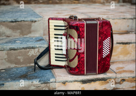 Musical instrument Akkordeon Stockfoto