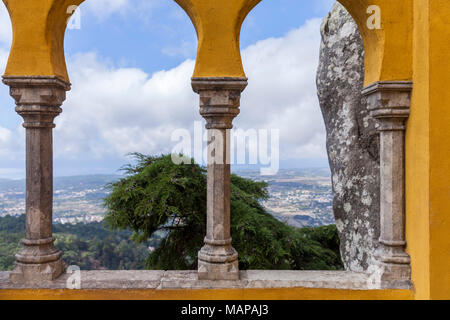 Blick von Sintra, Portugal Stockfoto