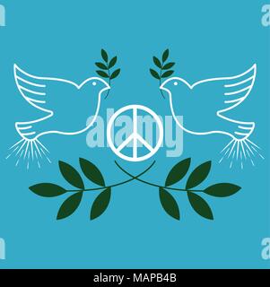 Frieden. Vintage und retro typografische Gestaltung. Vector Illustration Stock Vektor