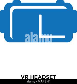 Vr-Headset Symbol auf weißem Hintergrund für Ihre Web isoliert, mobile und app Design Stock Vektor