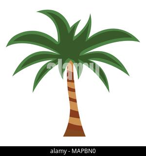 Palm Flachbild-Symbol. Cartoon Vector Illustration. Stock Vektor