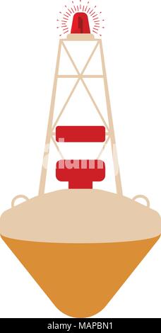Boje Flachbild-Symbol. Cartoon Vector Illustration. Stock Vektor