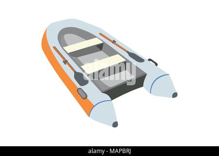 Raft flachbild Symbol und Zeichen. Cartoon Vector Illustration. Stock Vektor