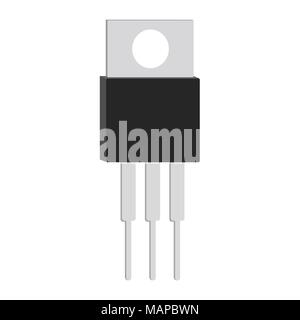 Transistor cartoon Symbol. Vector Illustration. Stock Vektor