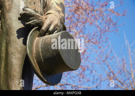Statue von James Buchanan an Buchanan Park, Lancaster, Pennsylvania, USA Stockfoto