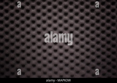 Schwarzer Schaumstoff mit Wave Textur Stockfoto