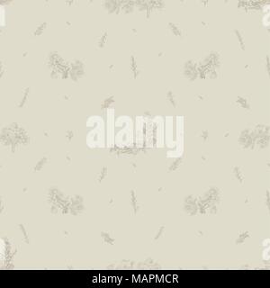 Hand gezeichnet vector Vintage floral background. Skizze Tinte Abbildung. Blätter, Blumen und Vögel. Stock Vektor