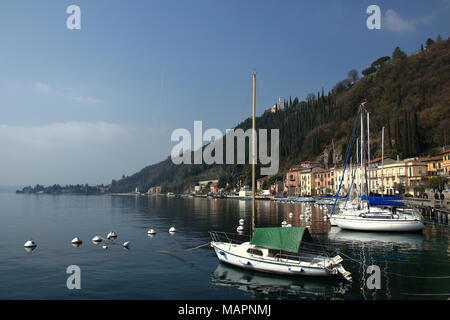 Promenade in Bornico Gardasee Stockfoto