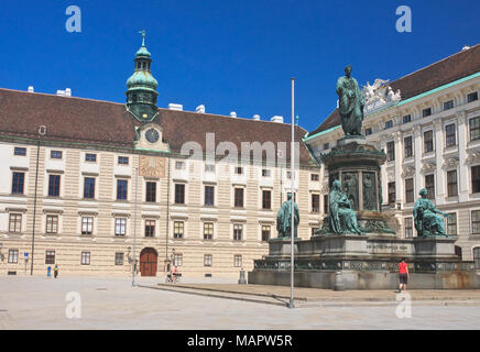 Hofburg. Denkmal für Franz I,. Wien. Österreich Stockfoto