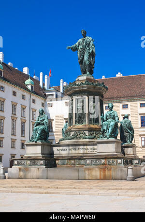 Hofburg. Denkmal für Franz I,. Wien. Österreich Stockfoto