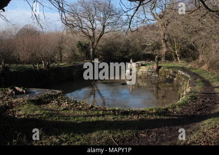 Graving Dock sperren Stockfoto