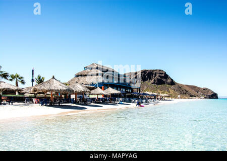 Tecolote Strand befindet sich in einem abgelegenen Strand Gemeinschaft in der Gemeinde von La Paz im Bundesstaat Baja California Sur, Stockfoto