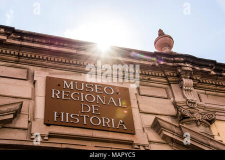 Museo Regional de Historia, die dem regionalen Museum für Geschichte, Aguascalientes, Mexiko übersetzt Stockfoto