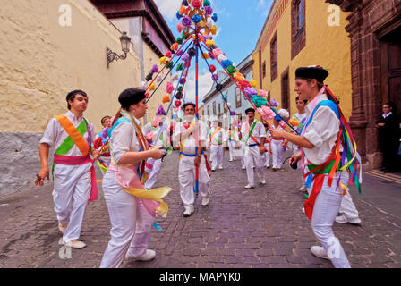 Romeria de San Benito de Abad, traditionelle Straßenfest, San Cristobal de La Laguna, Teneriffa, Kanarische Inseln, Spanien, Europa Stockfoto