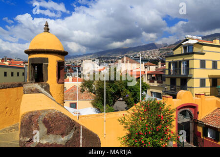 Sao Tiago Fort, Funchal, Madeira, Portugal, Europa Stockfoto