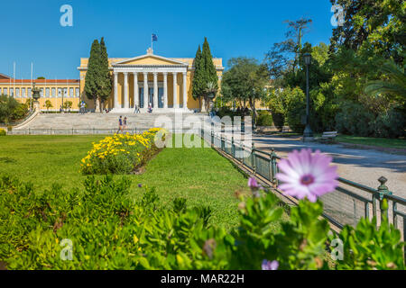 Blick auf das Zappeion Palast im National Garten, Athen, Griechenland, Europa Stockfoto