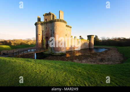 Caerlaverock Castle, Dumfries, Schottland, Großbritannien, Europa Stockfoto