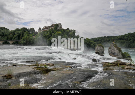 Schweiz, Rheinfall Schaffhausen, Rheinfall auf dem Rhein, Stockfoto