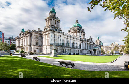 Belfast City Hall in Nordirland, Großbritannien Stockfoto